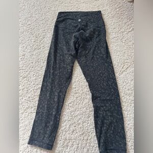 Lululemon Align Crop  21" Wild Thing Camo Dark Olive Multi